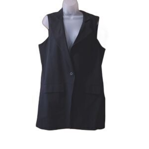 Eileen Fisher The Fisher Project Black Vest Large